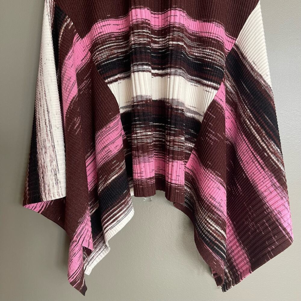 Opening Ceremony Delta Rib Knit Dress Size Medium Handkerchief Hem Pink Melange - Picture 15 of 16